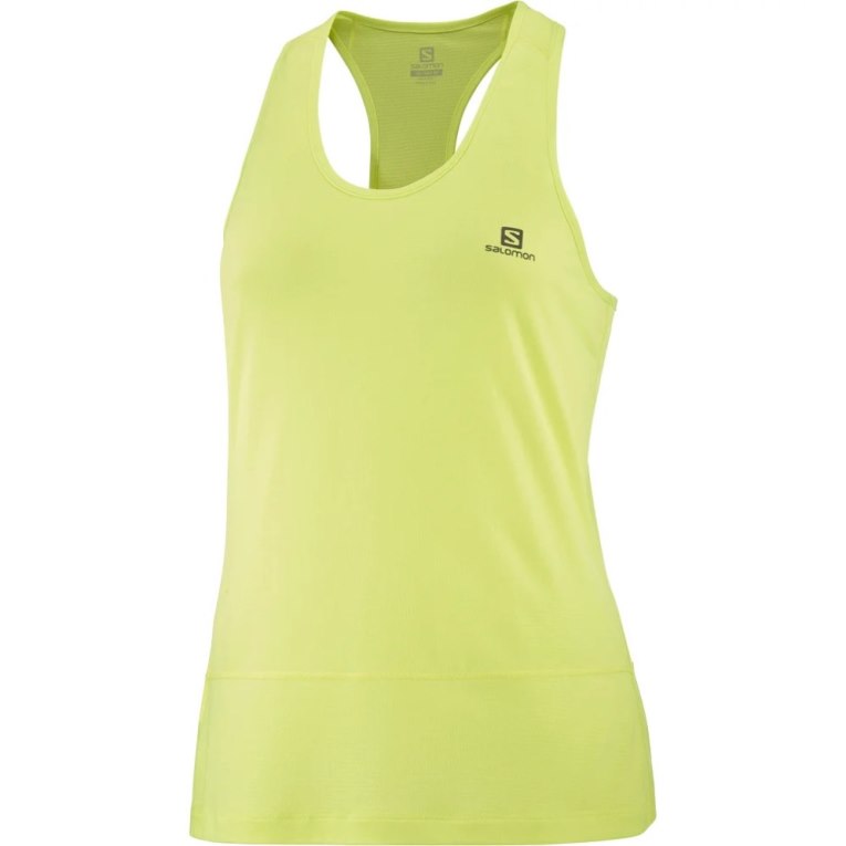 Lemon Salomon Cross Run Women's Tanks | PH 47812Y